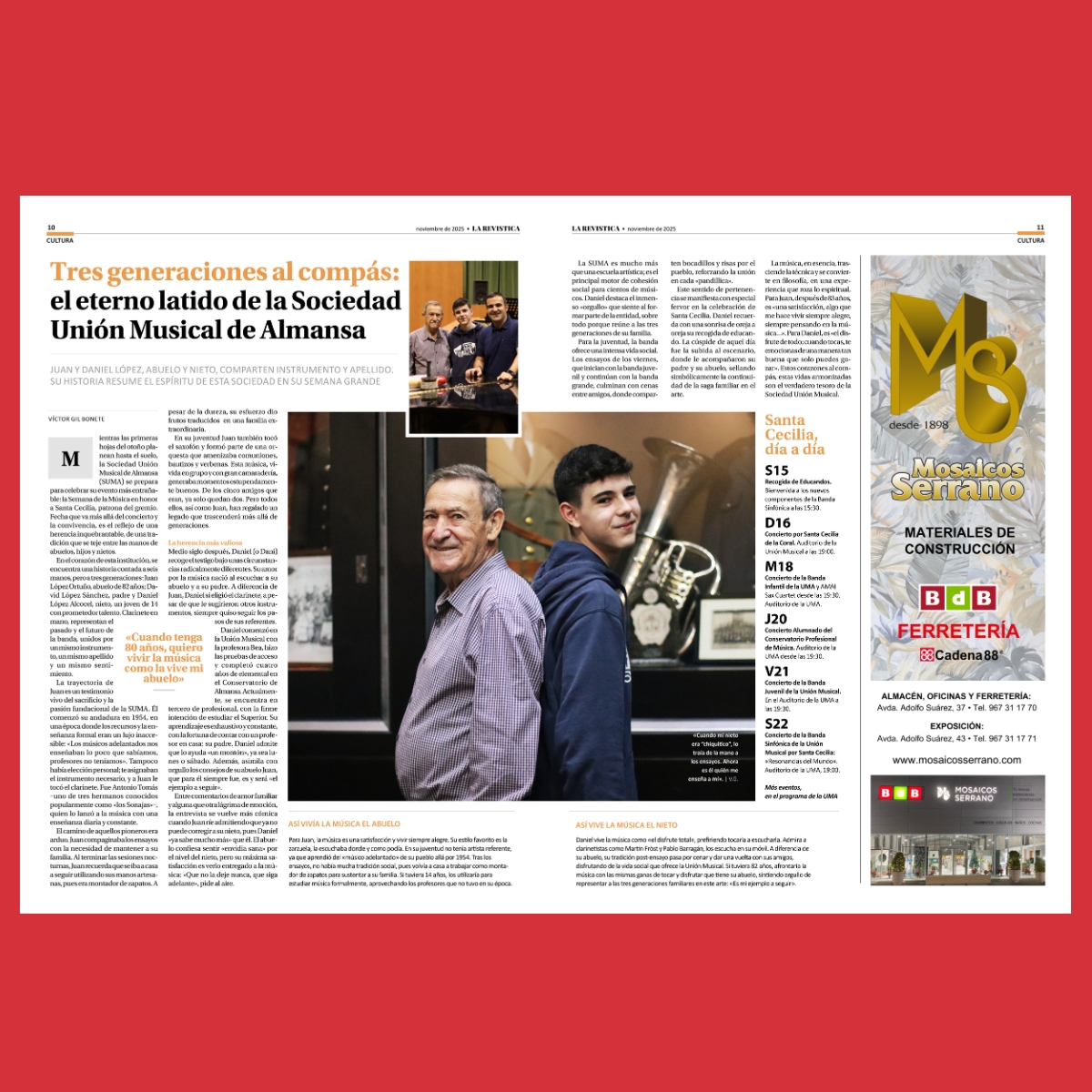 Entrevista La Revistica «Tres generaciones al compás»