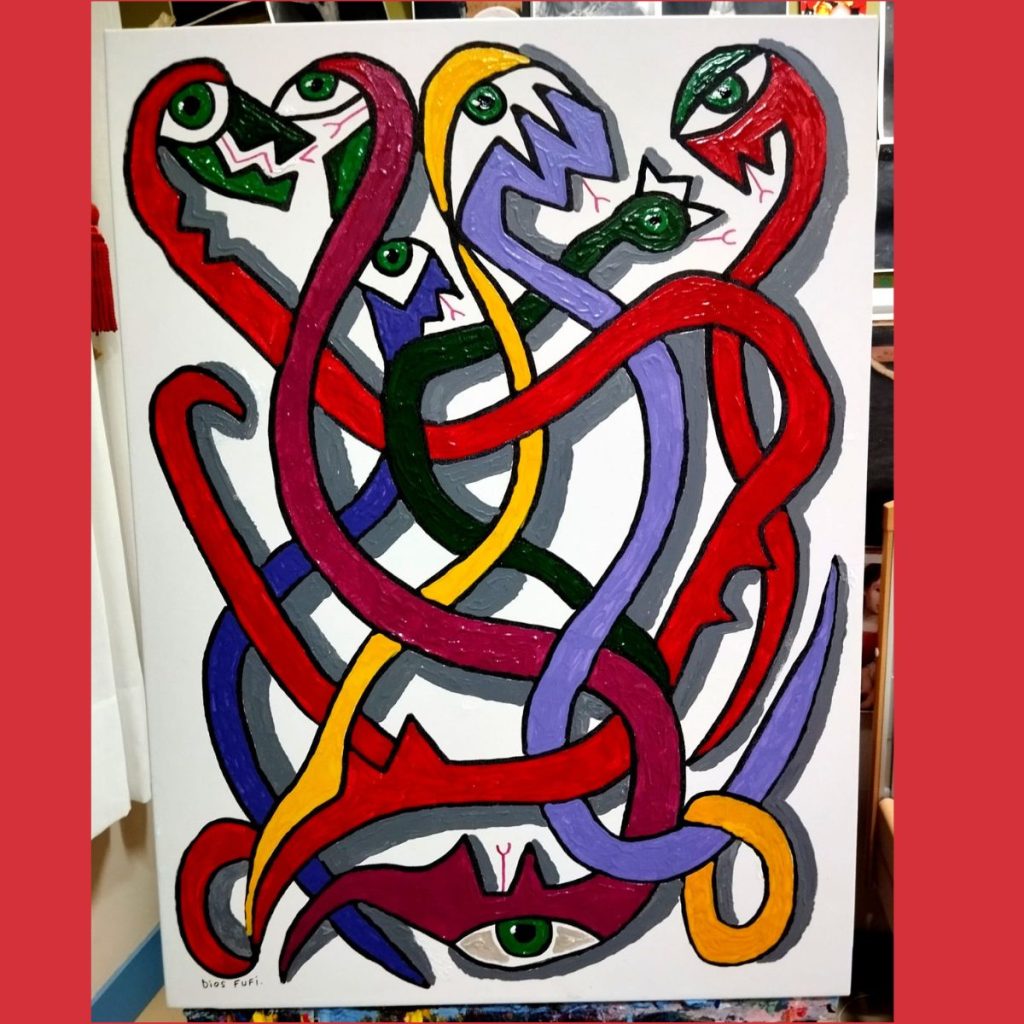 Nido de vívoras, obra de Fufi