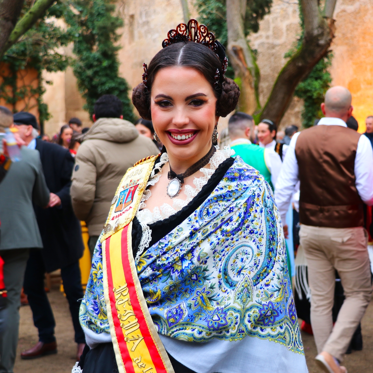 Rosa Rubio Más, durante la recepción de Cargos 2026 de la Junta Festera de Calles | V.GIL
