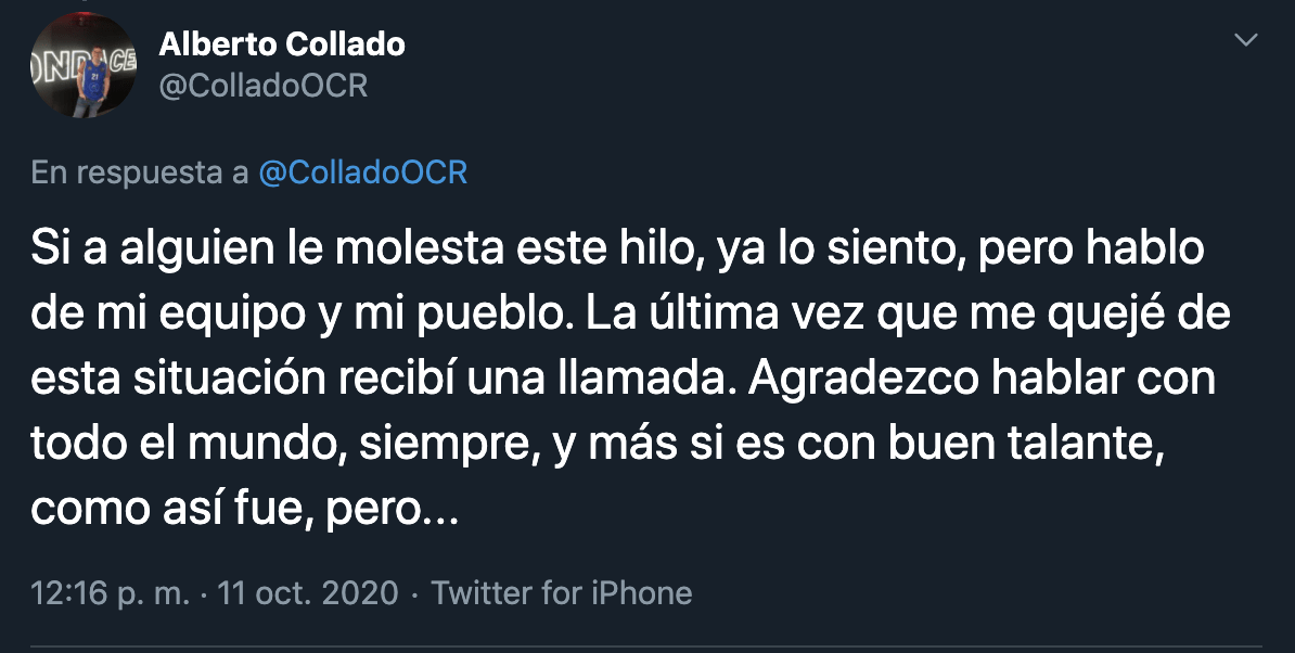 Alberto Collado Twitter