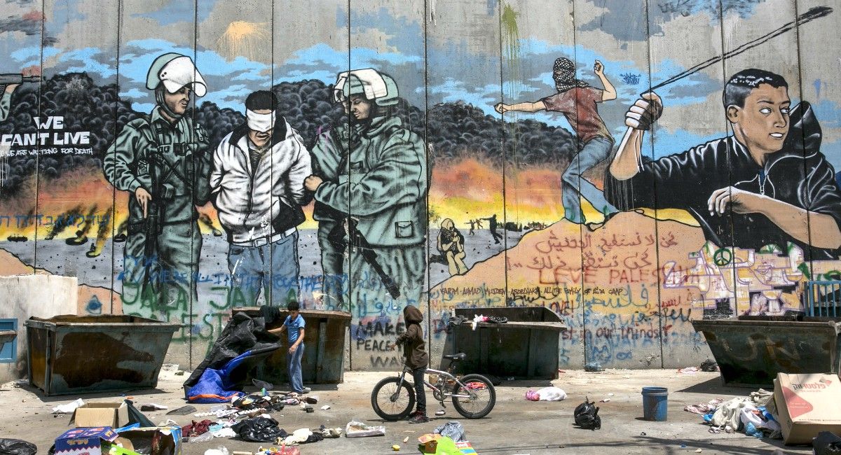 Olivier Fitoussi Mural en AIDA Camp