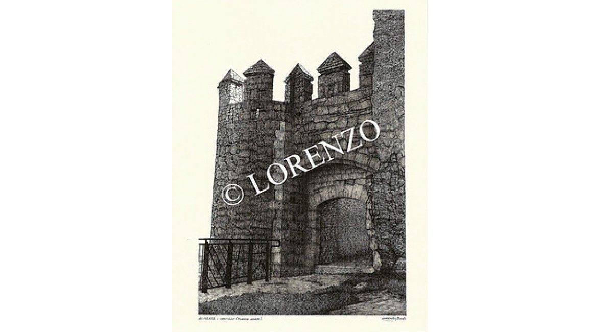 Puerta Norte del Castillo de Almansa, por Lorenzo Pérez