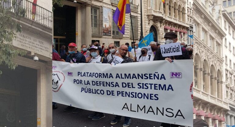 pensionistas almansa manifestacion madrid