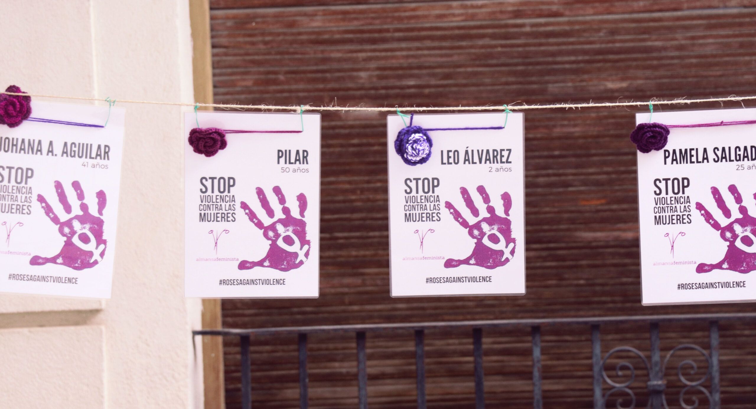 Numerosas localidades de Castilla-La Mancha se suman a la campaña internacional «Roses Against Violence» a propuesta de Almansa Feminista