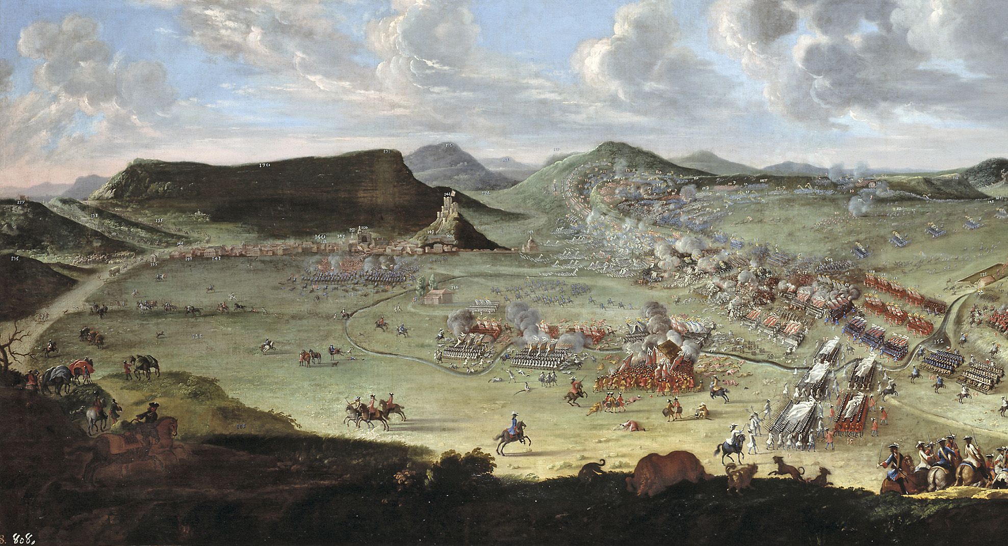 Cuadro de la Batalla de Almansa Museo del Prado guerra internacional
