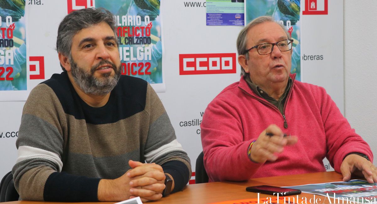 Carlos Navalón y Pedro González CCOO Almansa