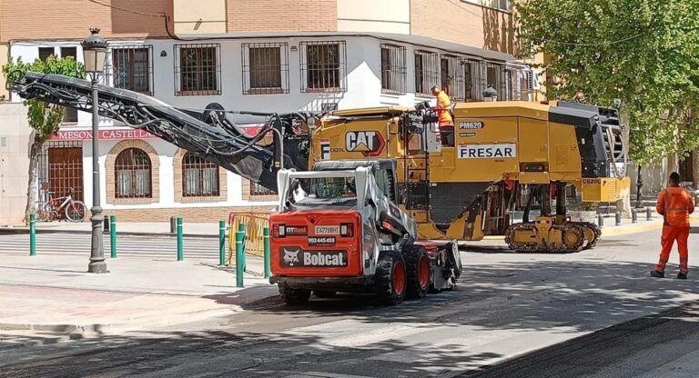 Obras asfaltado Almansa