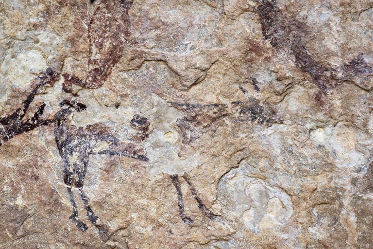 Arte rupestre levantino cabra Nerpio