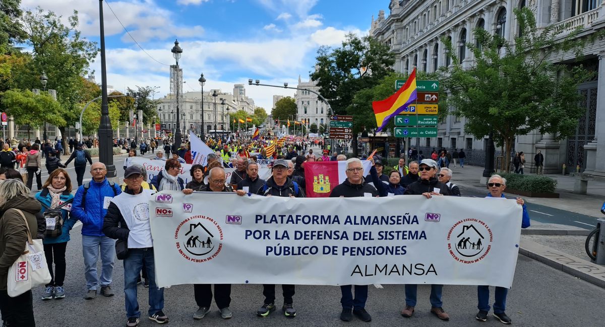 manifestación pensiones madrid almansa