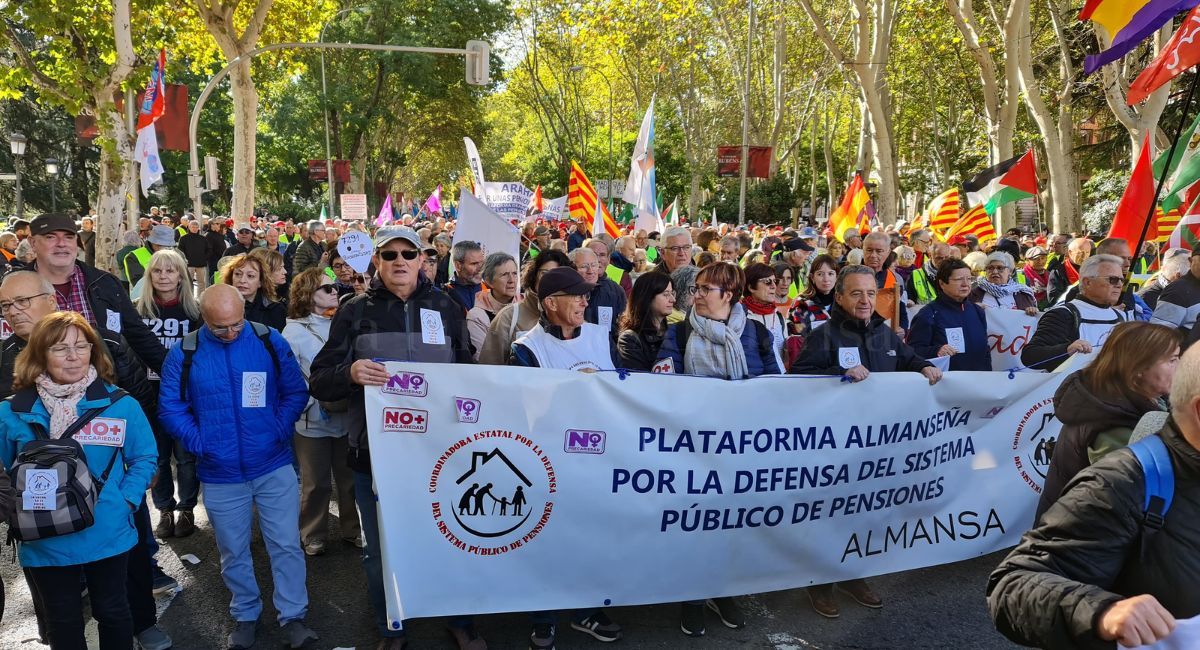 manifestación pensiones madrid almansa