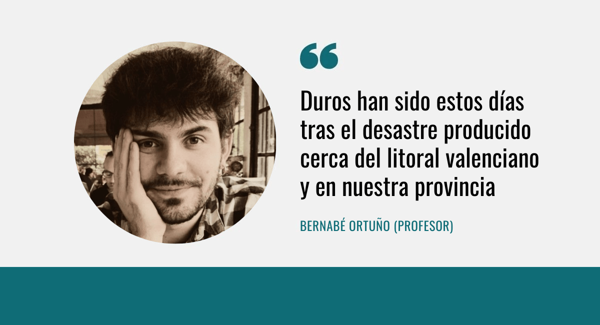 Bernabé Ortuño profesor fiolosofía DANA