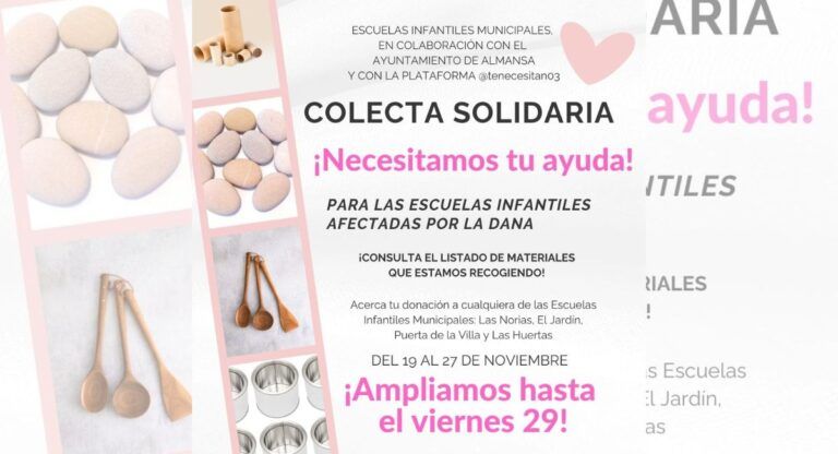 recolecta solidaria Almansa DANA