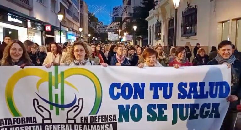 almansa manifestación sanidad pública albacete