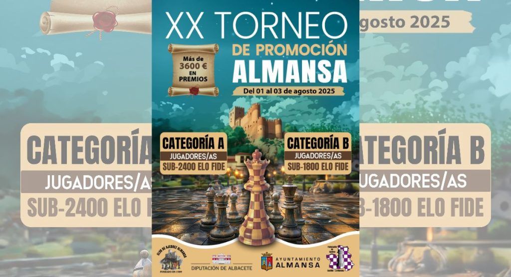 cartel torneo promoción ajedrez