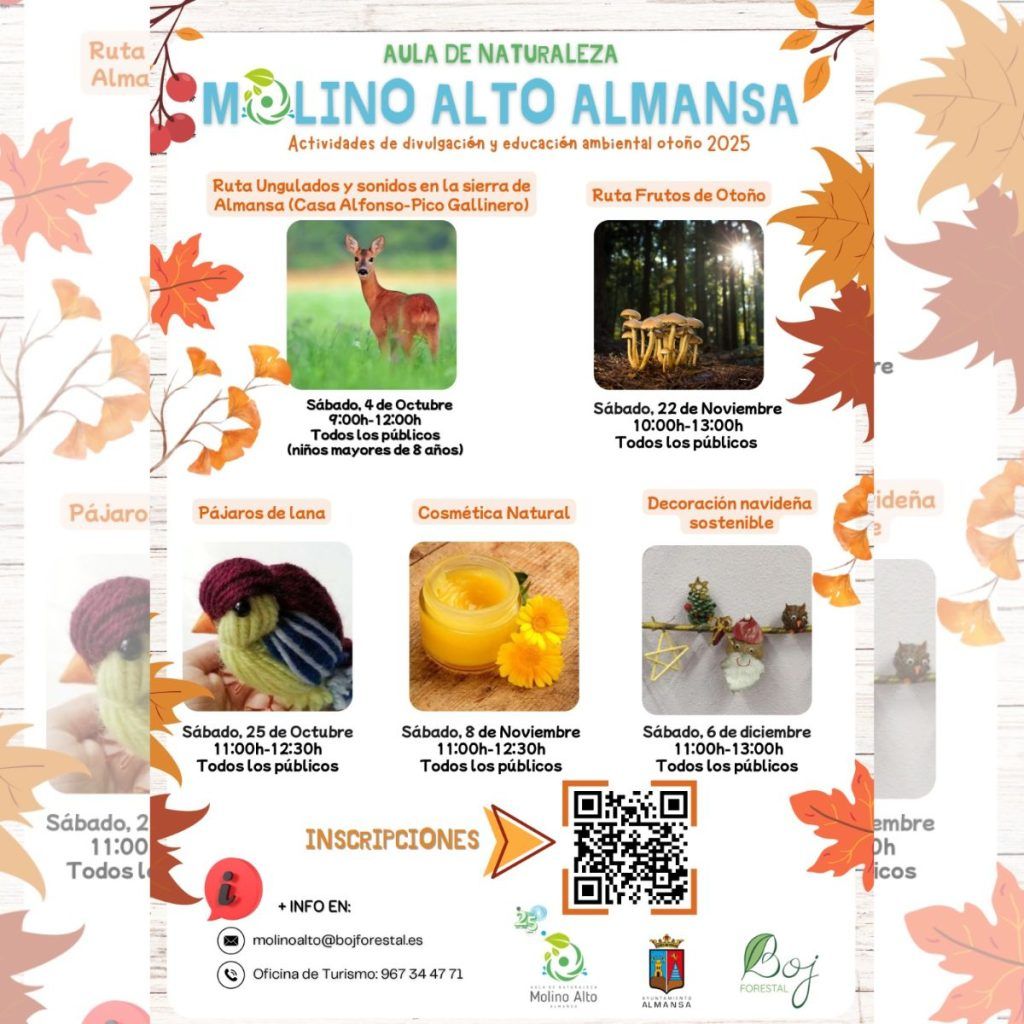 actividades otoño molino alto Almansa