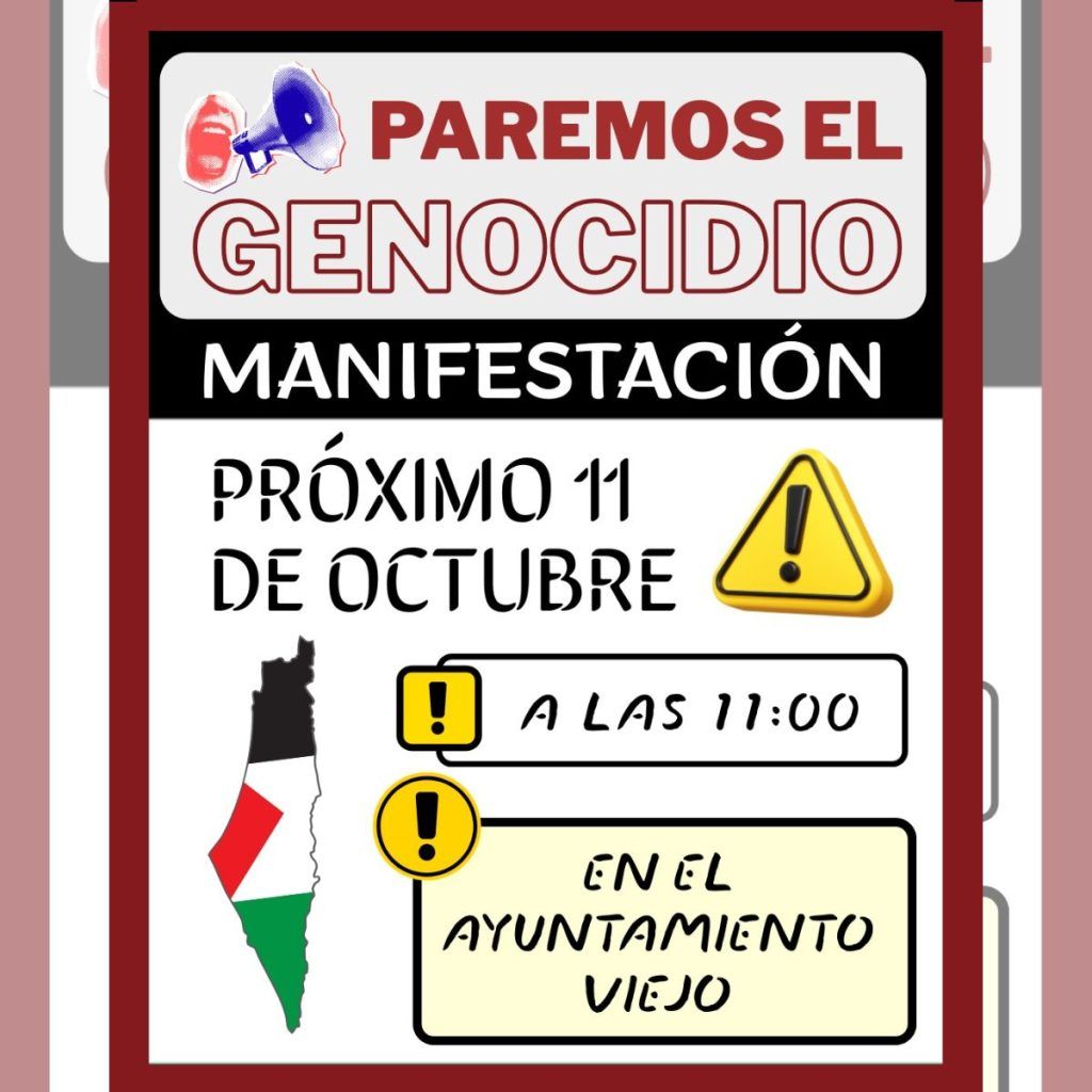 manifestación Almansa Gaza