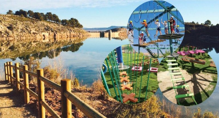 parque multiaventura pantano Almansa