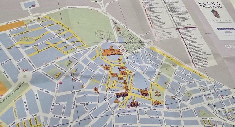 callejero turístico Almansa