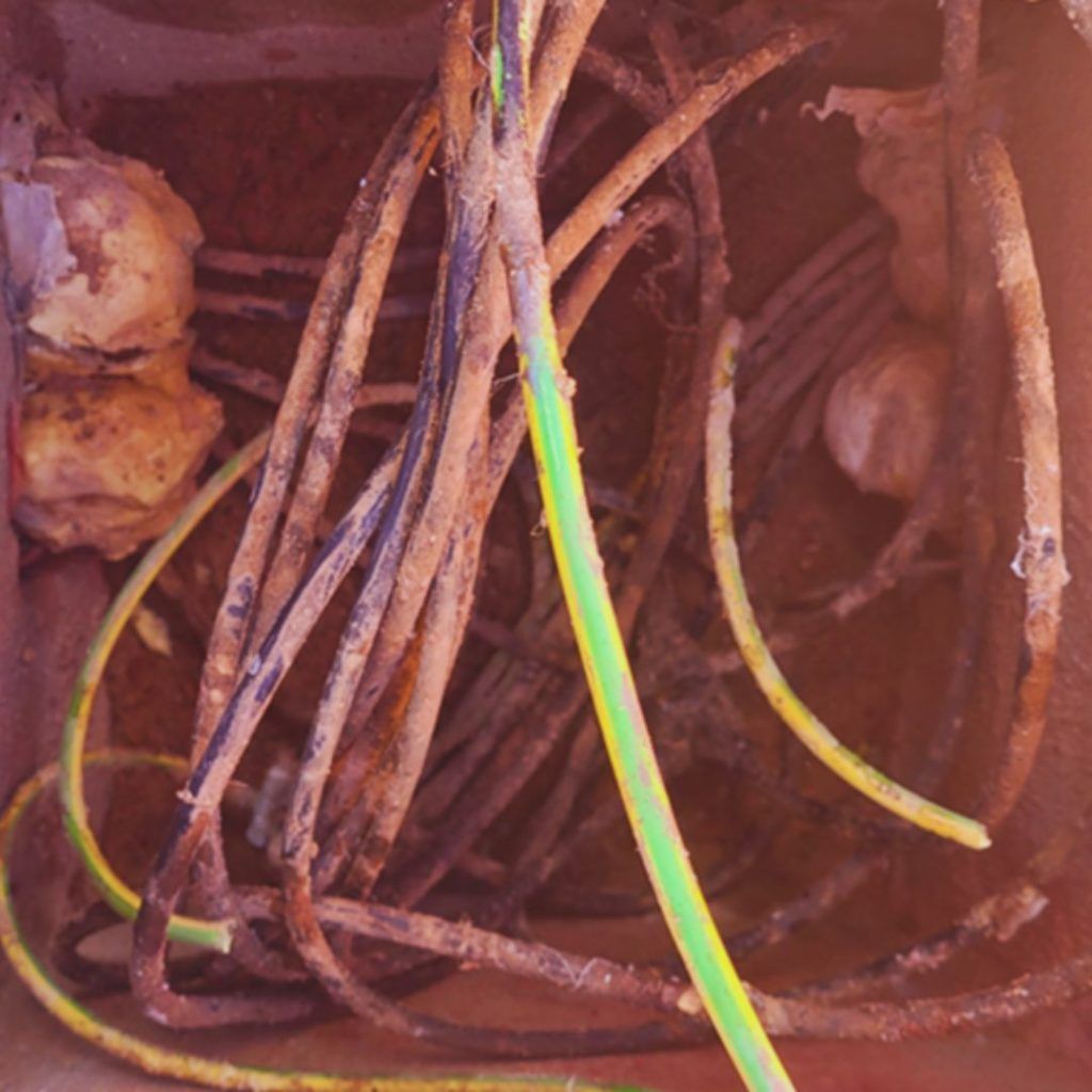 cable de cobre farola alumbrado público