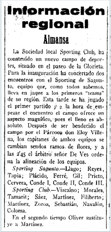 glorieta inauguración fútbol Almansa