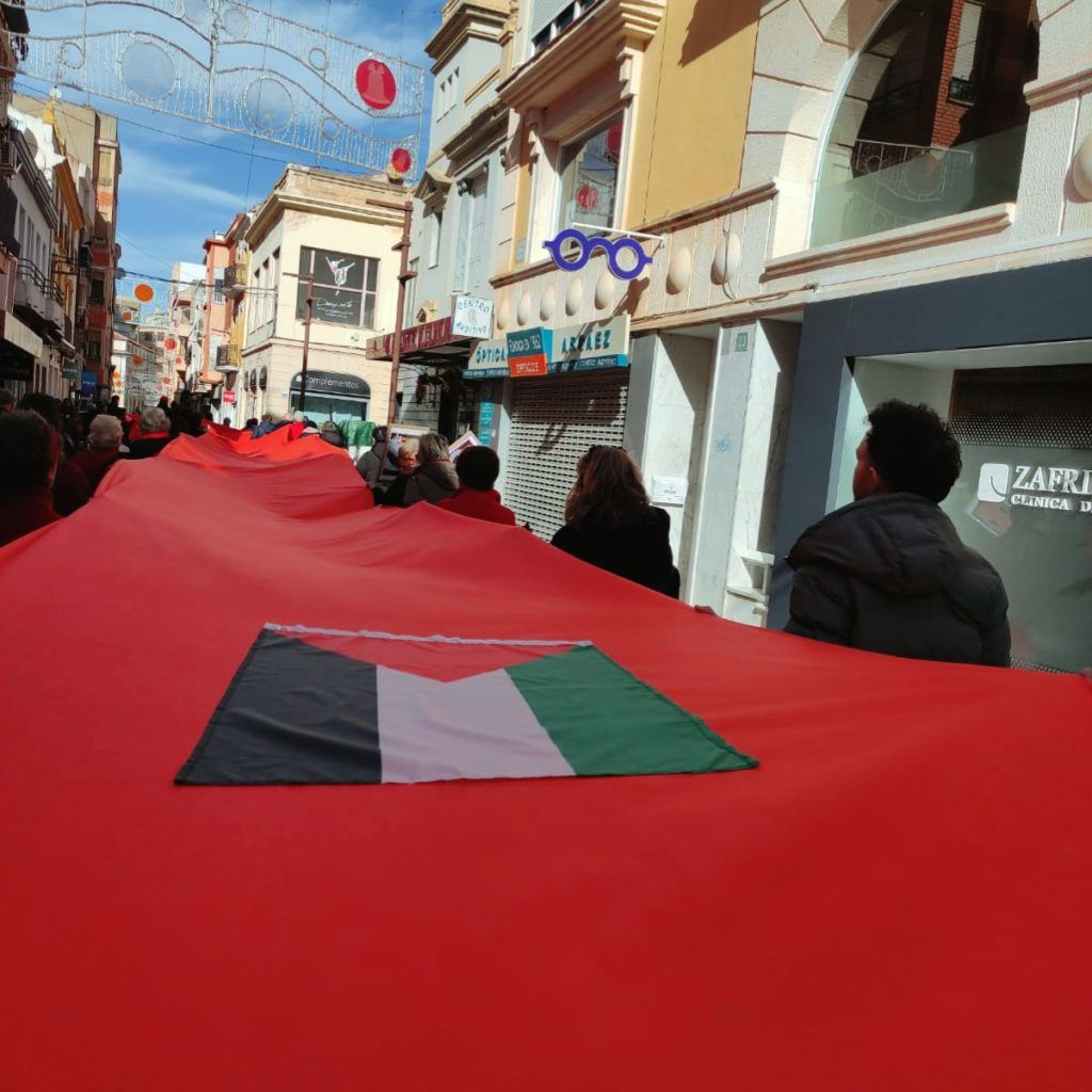 manifestación palestina Almansa