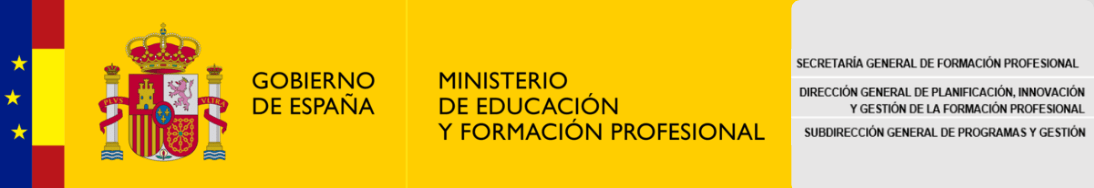 Logo Ministerio Formación Profeisonal España