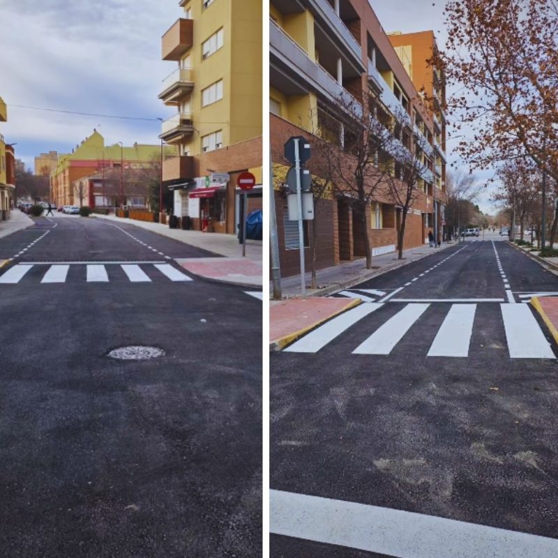 obras calle huertas Almansa