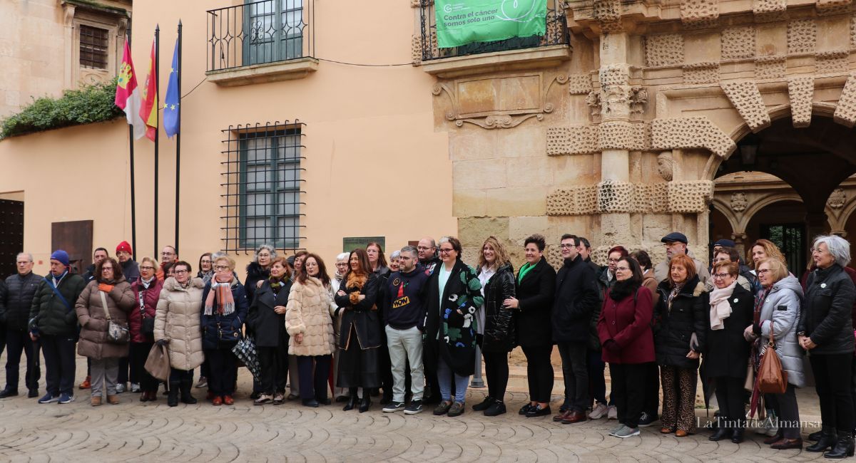 pancarta cáncer Almansa 2026