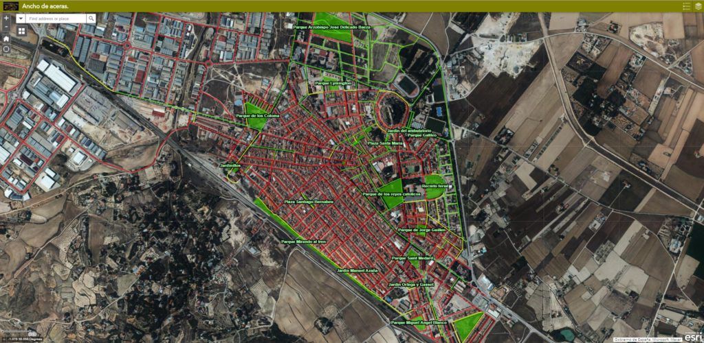 Ancho aceras almansa