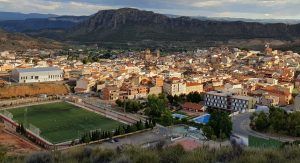 vista aérea de elche de la sierra