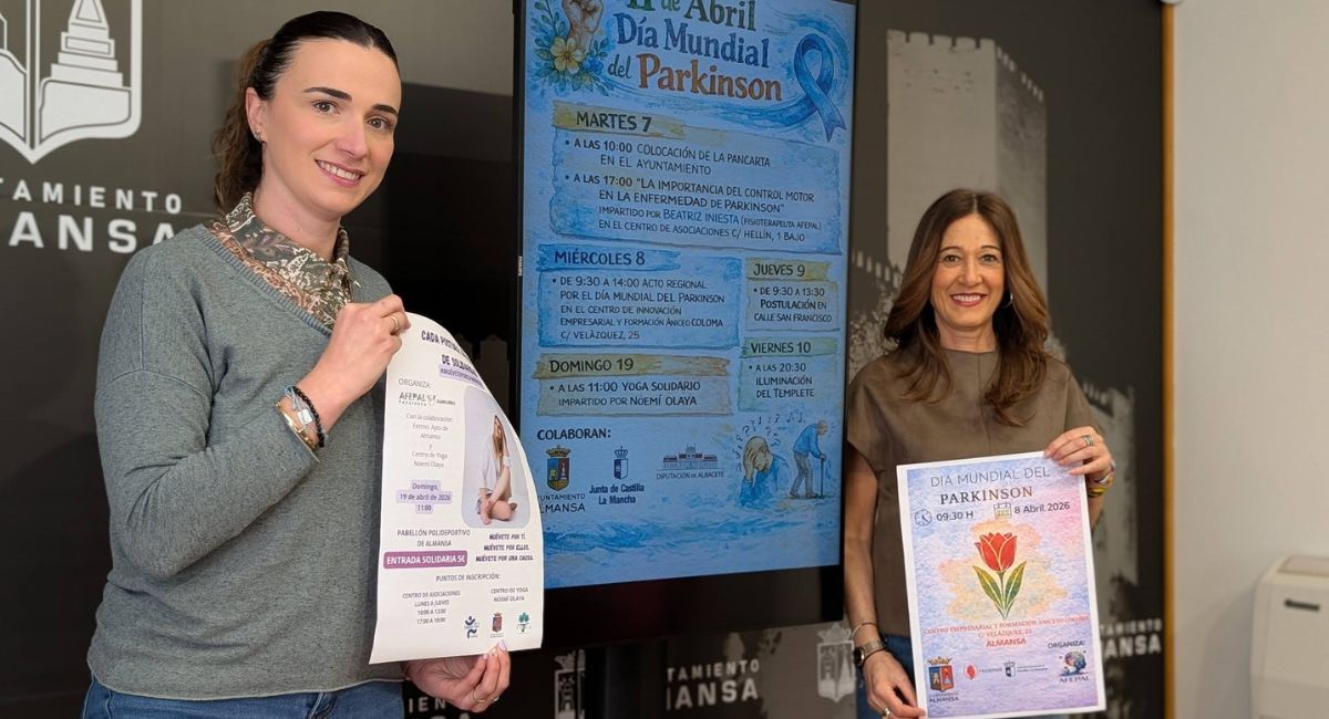 AFEPAL ACTIVIDADES DIA PARKINSON ALMANSA CON PILAR CALLADO ALCALDESA