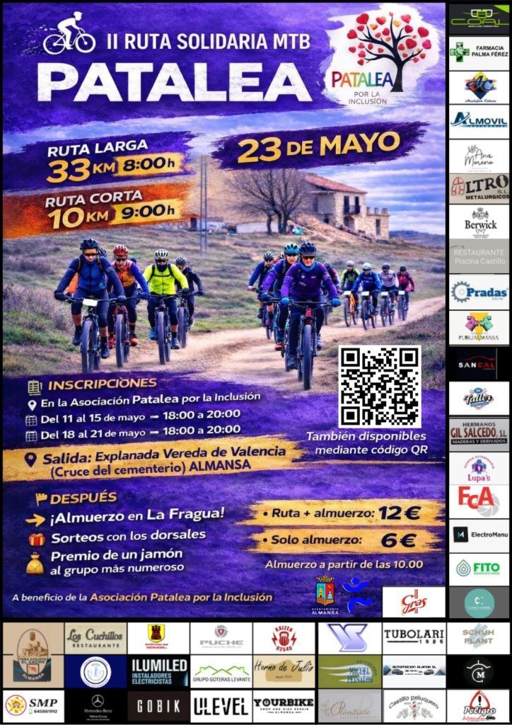 cartel ruta ciclista patalea