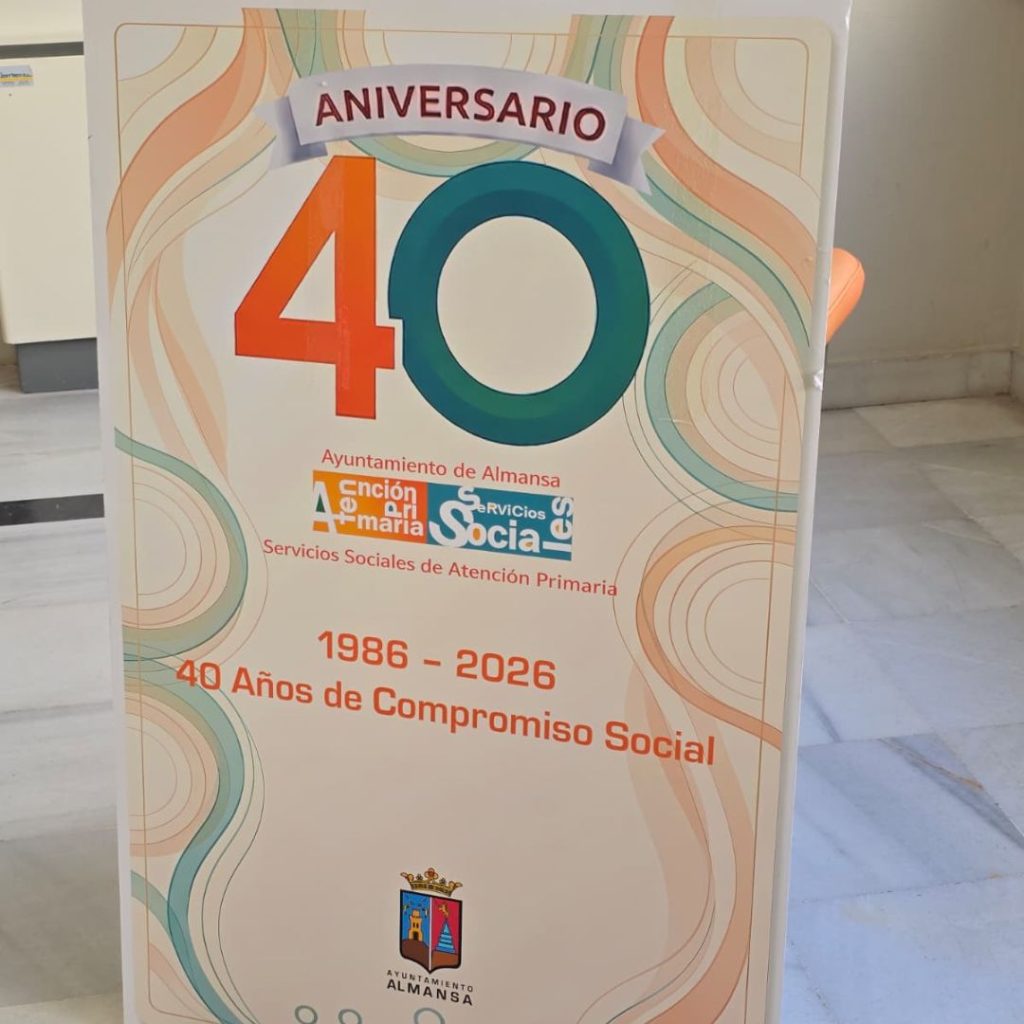 cartel 40 aniversario servicios sociales
