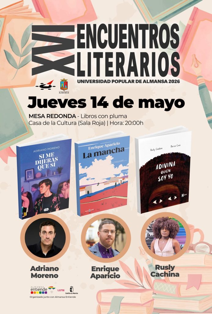 cartel libros pluma