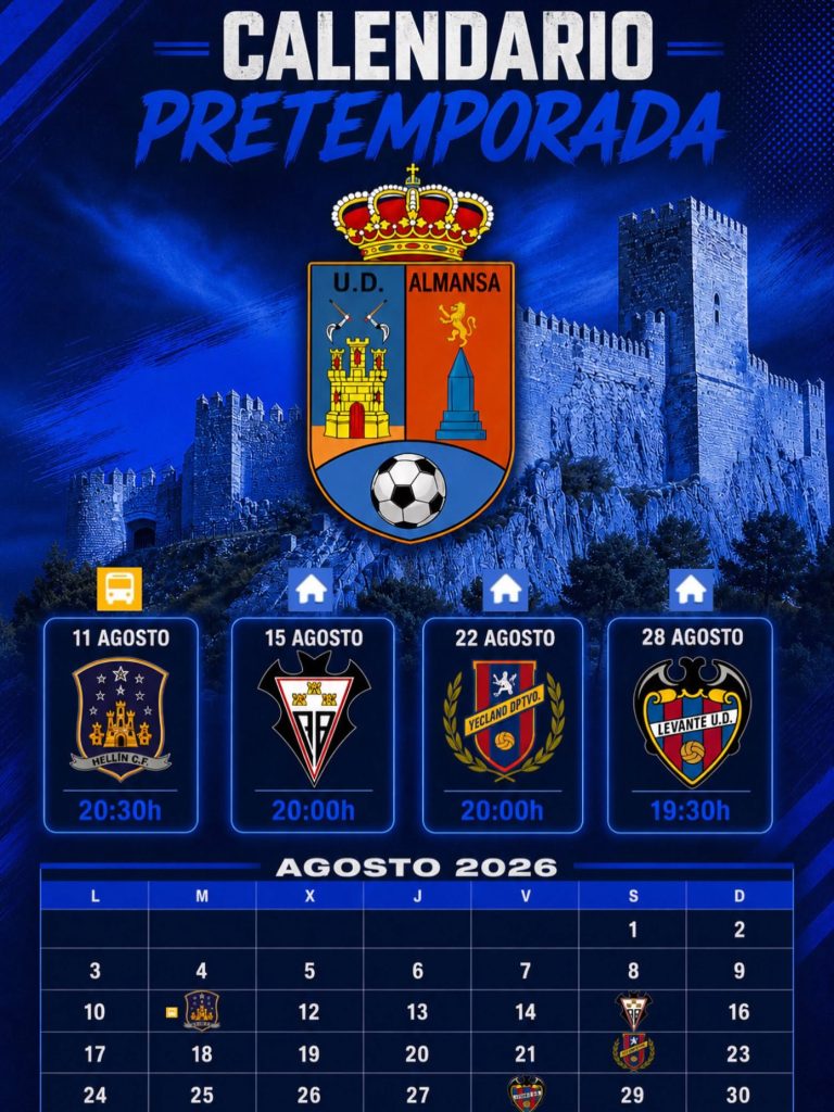 calendario pretemporada