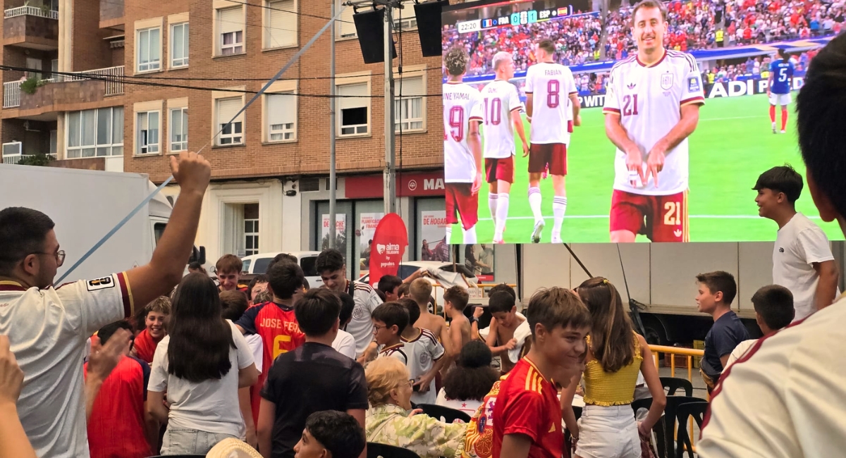 pantalla gigante España Argentina
