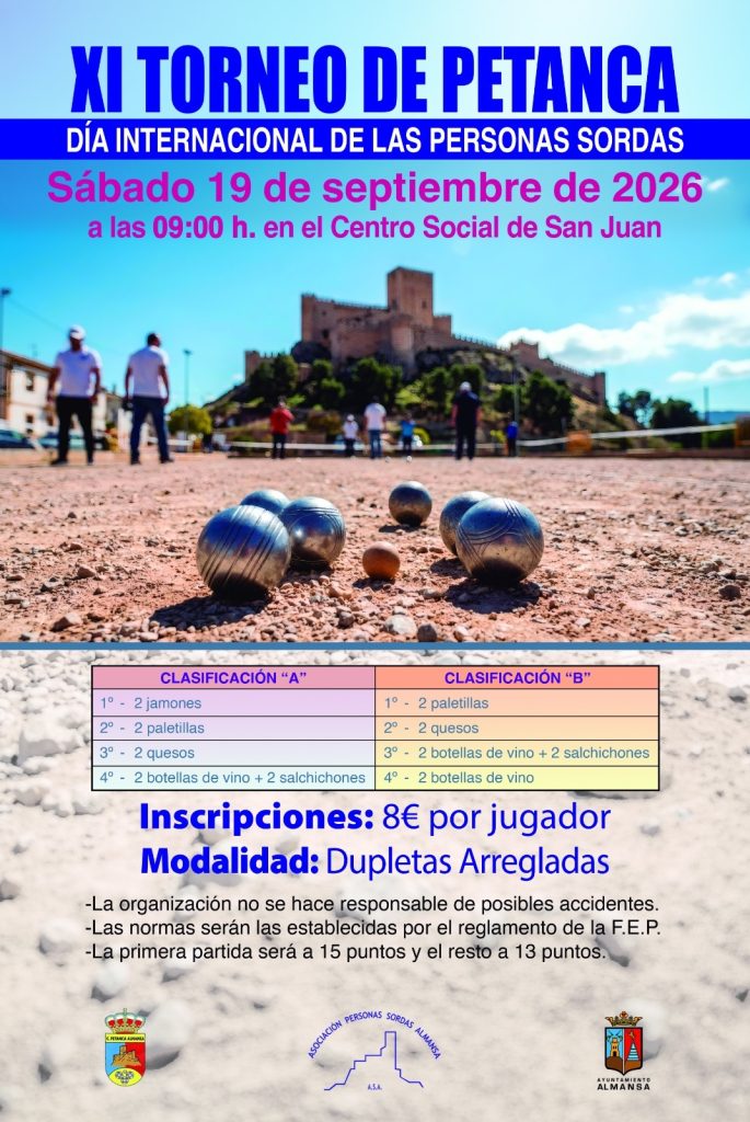 cartel torneo petanca