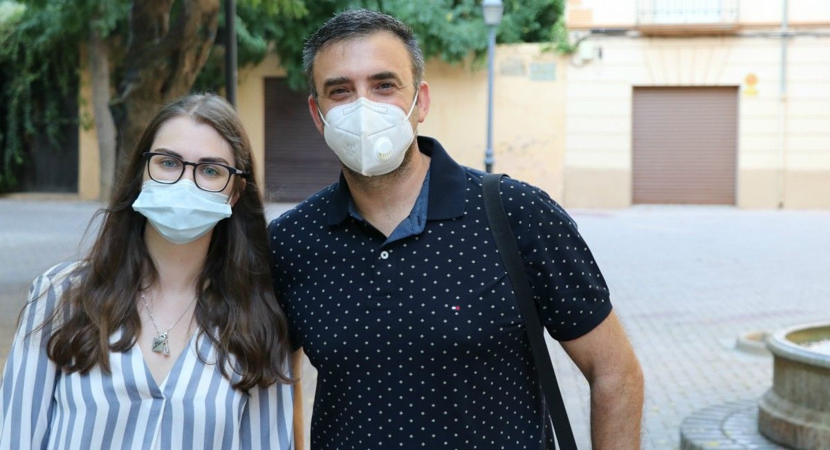 María Soriano y Antonio Clemente, responsables CartoAlmansa coronavirus