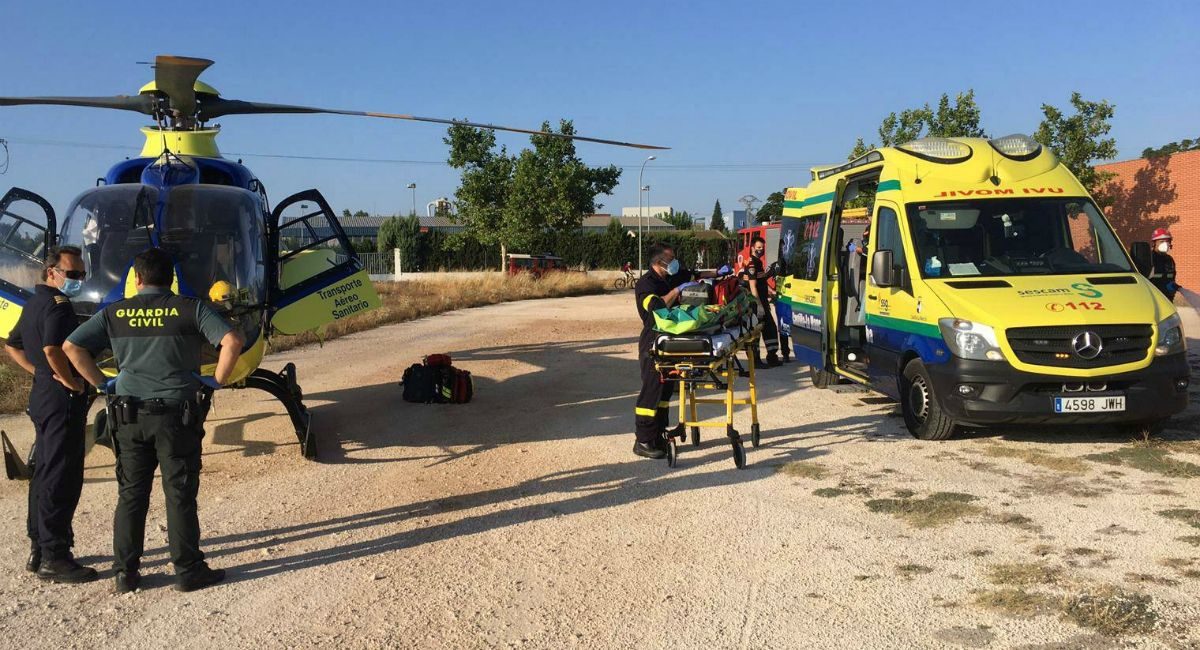Herido grave por accidente en una fábrica Almansa | Almansa Emergencias
