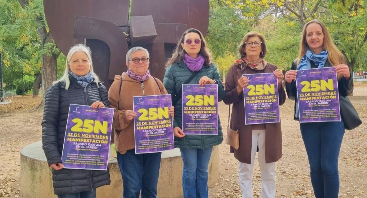 manifestación feminista Almansa