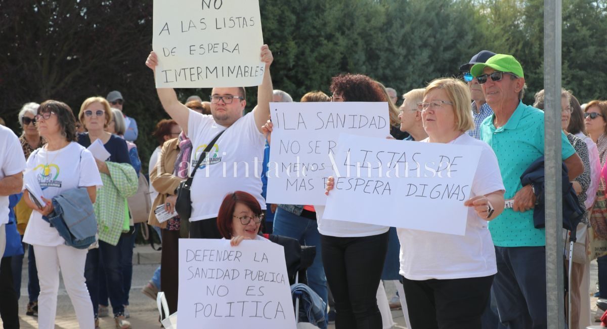 manifestación sanidad pública almansa