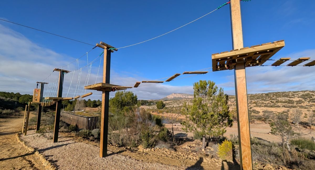 parque multiaventura pantano Almansa